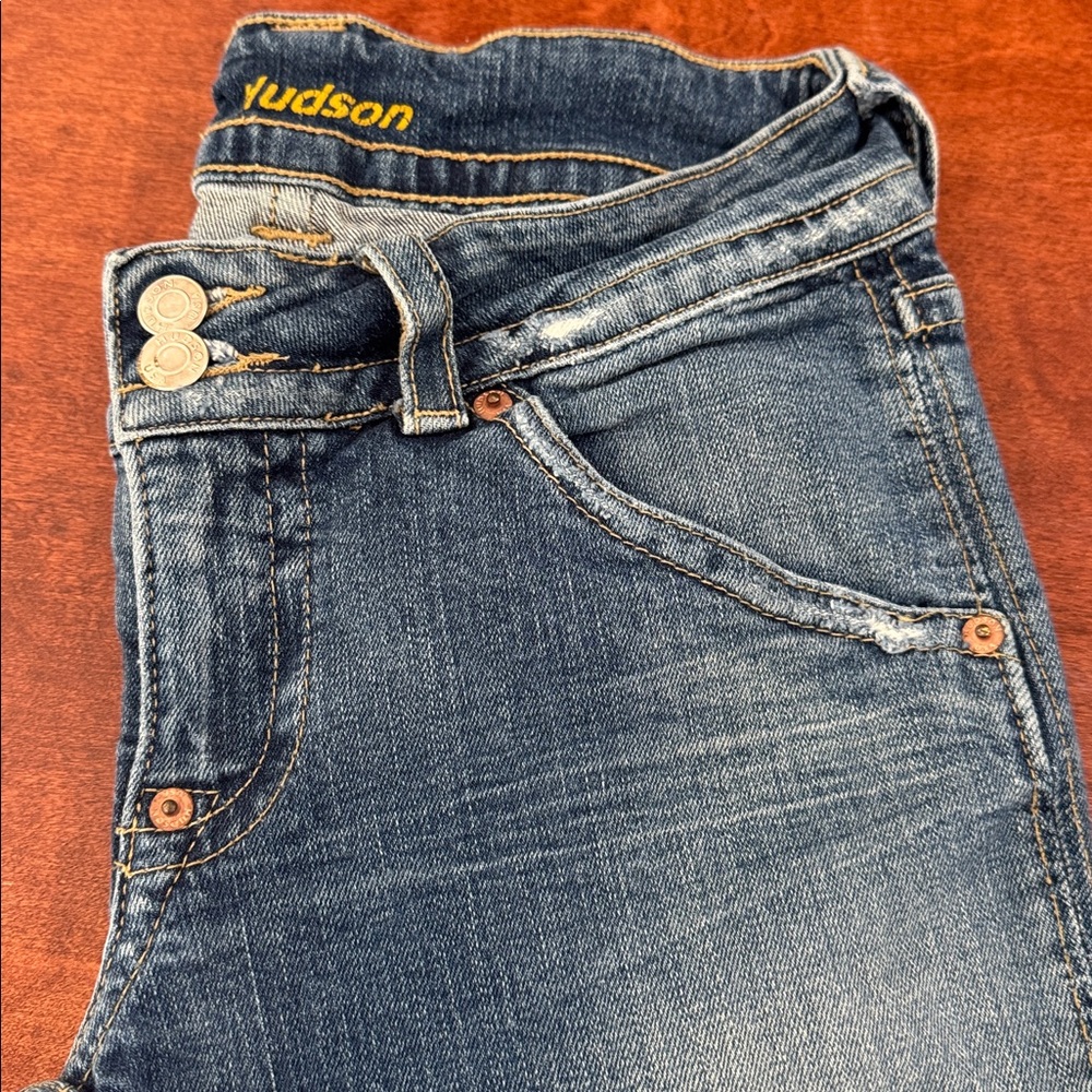 Hudson Iconic Vintage Flap Pocket Bootcut/Flare Jeans Sz 28 - Picture 6 of 7